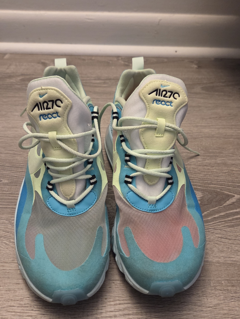Nike Air Max 270 React AO4971-301 Men’s 9.5 Multi-Color